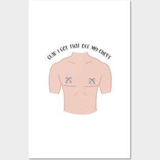 Trans Top Surgery Posters and Art